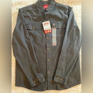 NWT Coleman Mens Stretch Canvas Shirt
